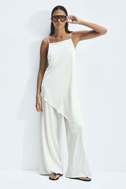 H&M Textured pull-on trousers