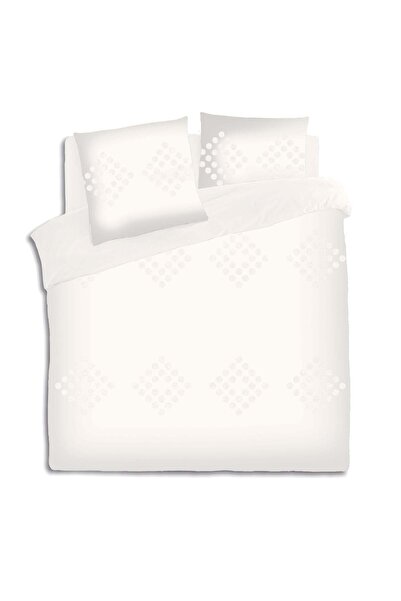 Atmosphera Set lenjerie de pat 3 piese "Vilma" - Matlasat, Alb, 240x220 cm
