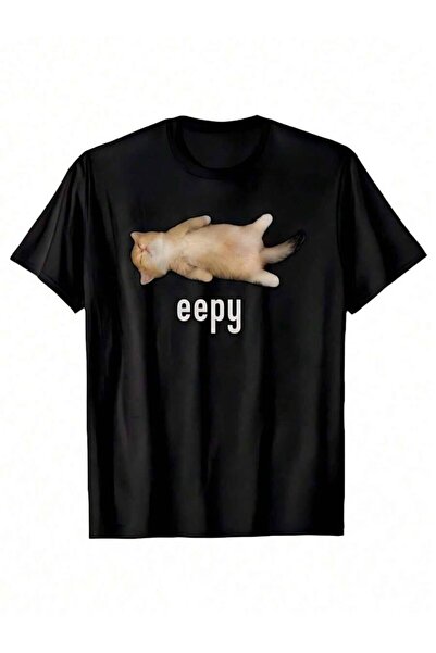 LİNA06 Funny Cat Meme Graphic T-Shirt, Humorous Casual Crew Neck Short Sleeve...