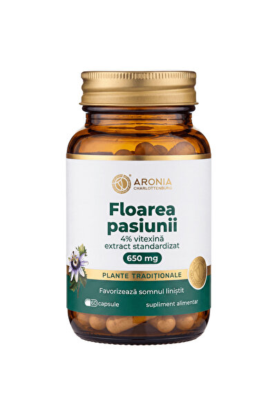 Aronia Charlottenburg Floarea Pasiunii 650mg 60cps