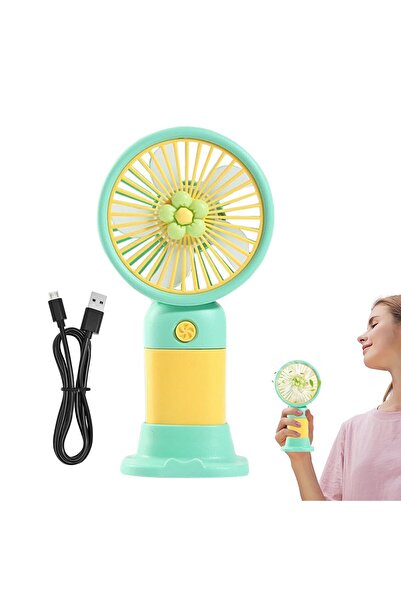 STARSTAR Mini Portable Fan with Base Small USB Rechargeable Tool Pocket Fan f...