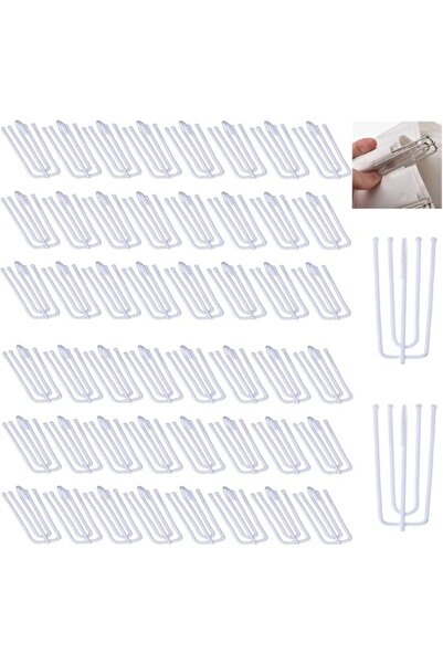 STARSTAR 50 Curtain Hooks – Curtain Brackets – Four-point pleat hooks for han...