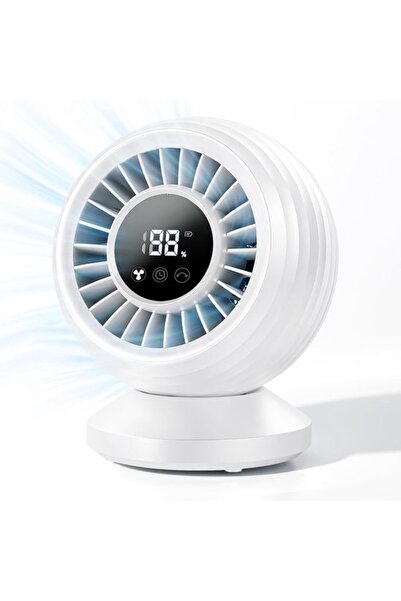 Morvena Picks Ventilator de masă reîncărcabil – Silențios 22 dB – Oscilație 1...