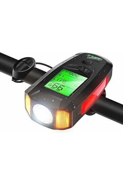STARSTAR Bicycle light, multi-functional bicycle light, with speedometer, wat...