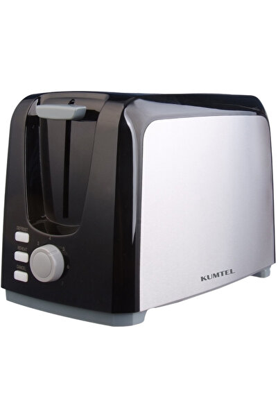KUMTEL Τοστιέρα HTS-02 ΜΑΥΡΗ & ΑΝΟΞΕΙΔΩΤΗ 750W