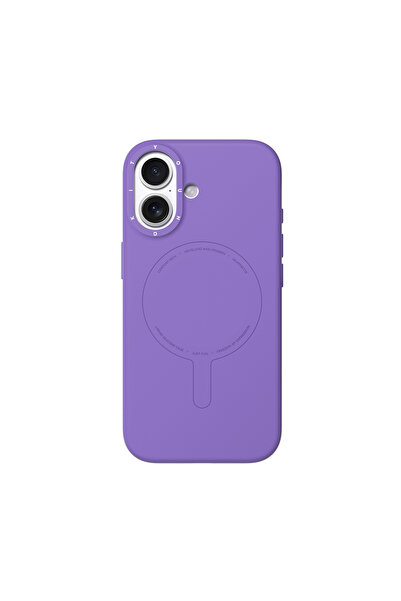 Youngkit iPhone 17 Uyumlu Kılıf M-Safe Şarj Özellikli Morandi Serisi Kapak Mor