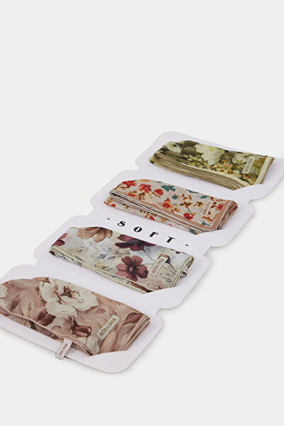 Mira İpek Organic Hand-Sewn Scarf Collection Soft Series 4-Piece Advantage Pack