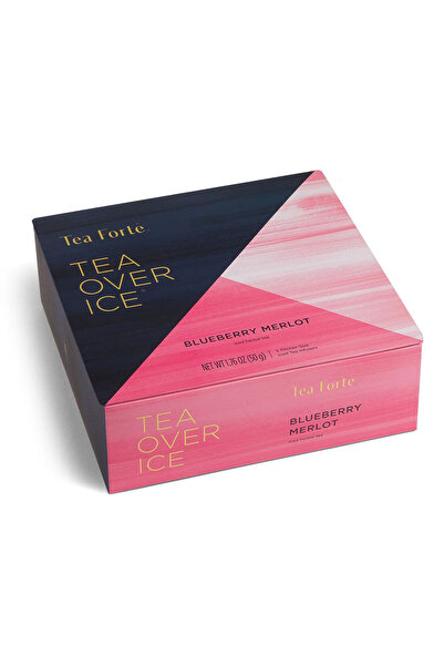 Tea Forte Ceai rece cu gheață, cu afine și aromă de Merlot, – Cutie cu 5 pira...