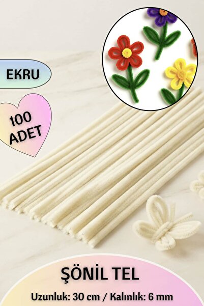 Dantelux 100 Pieces of Chenille Fuzzy Wire 30 cm |   Handicrafts, Flower Maki...