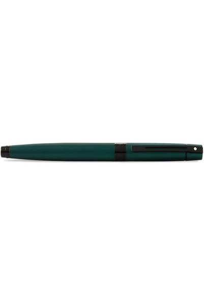 Sheaffer 300 9346 Matte Green Fountain Pen with Polished Black Trims - Medium