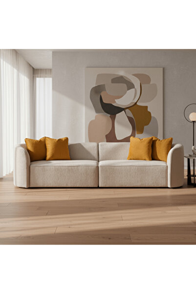 Roots Furniture كنبة دانا بيج ماستارد لأربعة أشخاص (287 سم)