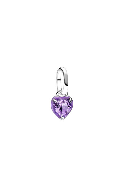 OEM Heart Talisman with Purple Stone