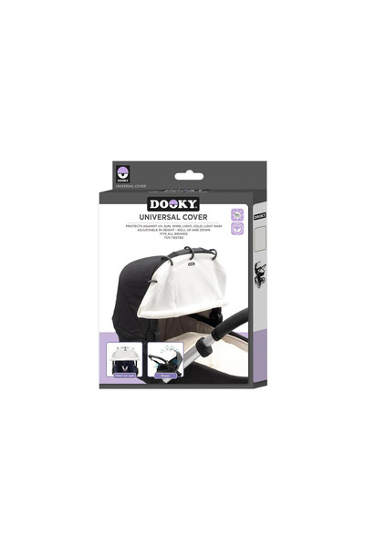 DOOKY Husă universală crem pentru cărucior și scaun auto
