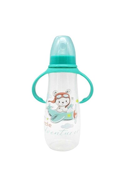 BAMI NETWORK Biberon cu Tetina Silicon si Manere Verde 300ml