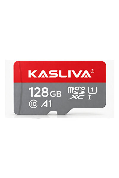 Kasliva 128 GB microSDXC Hafıza Kartı – Class 10 UHS-I U1 A1, Telefon ve Kame...