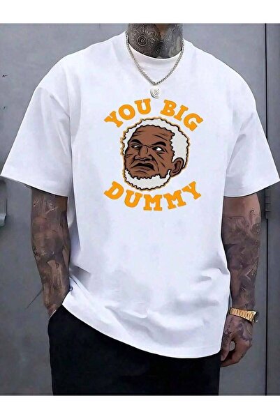 29CUN "YOU BIG DUMMY" Text And An Image Of A Person Print Stylish Funny Graph...