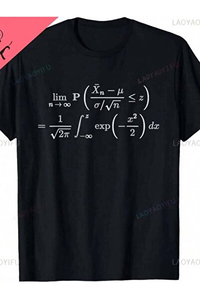 25W Central Limit Theorem Probability, Statistics & Data Science T-Shirt Prin...