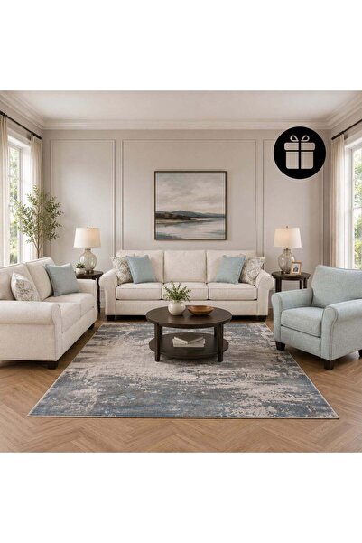 Ashley Furniture طقم أريكة فخم مع سجادة عصرية مجانية