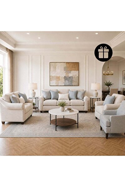 Ashley Furniture طقم أريكة بيلريد مع طاولة جانبية مجانية (3 قطع)