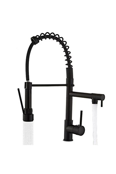 OEM Baterie Bucatarie Macvi® Monocomanda 360° cu 2 Pipe Flexibile Otel Inoxid...