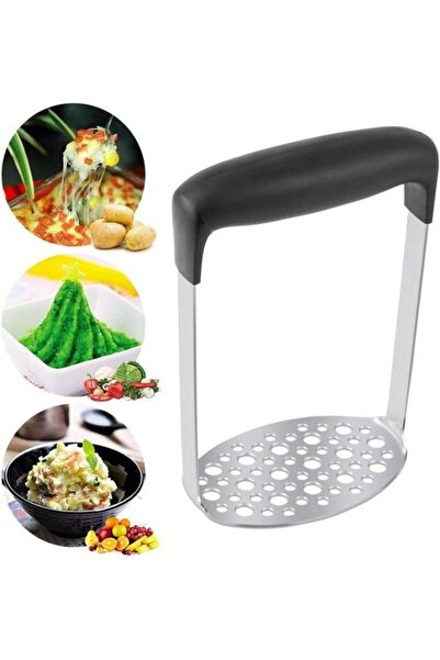 STARSTAR 2pc Stainless Steel Potato Masher & Puree Press, Dishwasher Safe Kit...