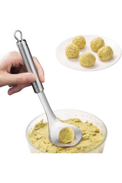 STARSTAR Stainless Steel Non-Stick Meatball Maker Tool (24 x 6.2 cm) for Beef...