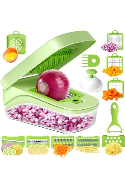 Morvena Picks Feliator manual multifuncțional 17-în-1 pentru legume și fructe...