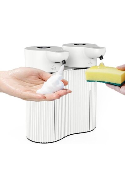 STARSTAR Double Touchless Automatic Foaming Liquid Soap Dispenser - 4 Levels ...