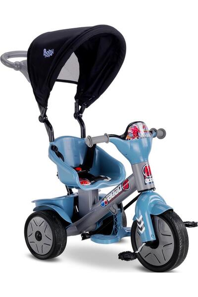 BabyHope Bobo Speed Tenteli İtmeli 3 Teker Bisklet