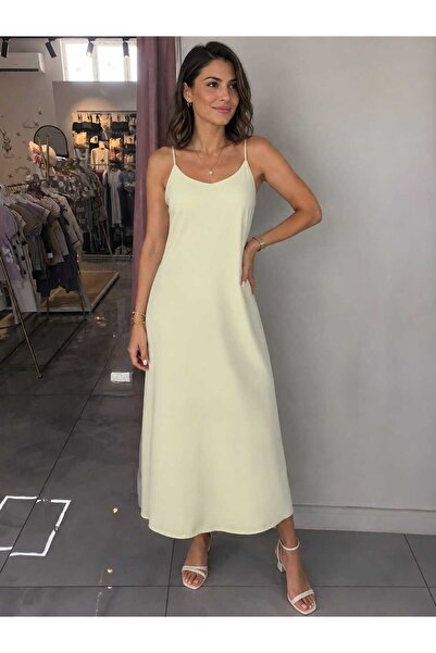 kidsense Maxi Length Women's Textured Cotton Dress with Adjustable Straps