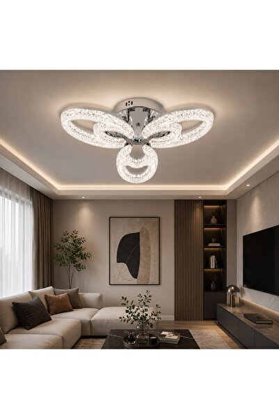 RFAN Candelabru LED RFAN, Model K2557/3, cu Telecomandă, 3 Tipuri de Lumină, ...