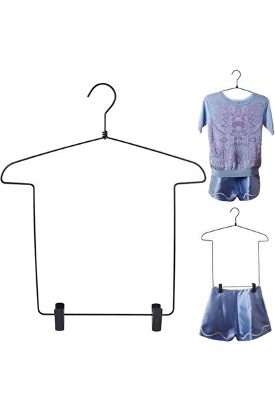 STARSTAR Body Shape Hanger Wire Clothes Rack - With Sliding Clip - 1 Piece