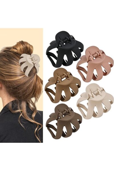 STARSTAR 5 octopus hair clips, non-slip hair clips for long, thick and curly ...