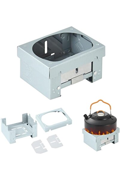 STARSTAR Two folding alcohol stoves - thickened solid fuel burner & oven - fo...