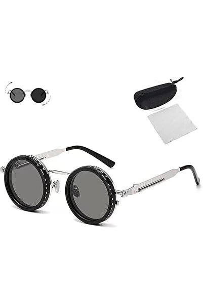 STARSTAR Retro sunglasses with adjustable tinted round polarized lenses, 1-9 ...