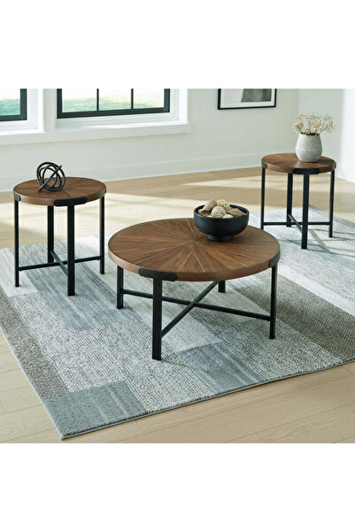 Ashley Furniture Crosstrail Occasional Table Set (3/CN)