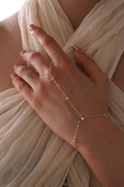 AŞIK ACCESSORIES Stone pole star starry shahmeran bracelet