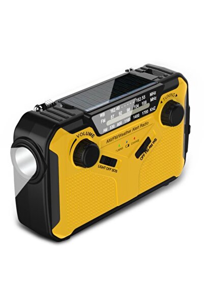 STARSTAR Emergency solar hand crank radio, 3000mAh rechargeable AM/FM dynamo ...