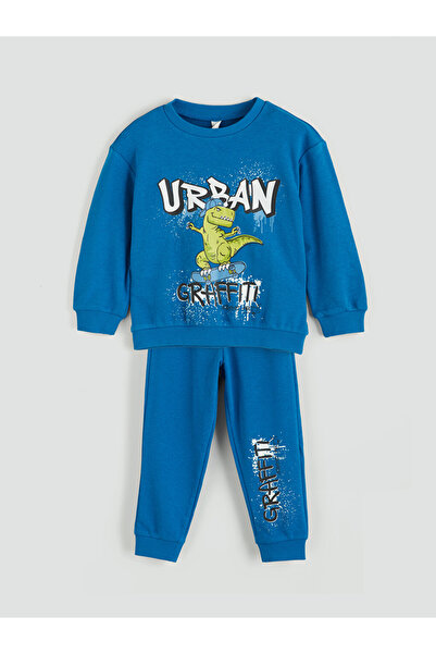 LC Waikiki Crew Neck Boys' Sweatshirt and Sweatpants