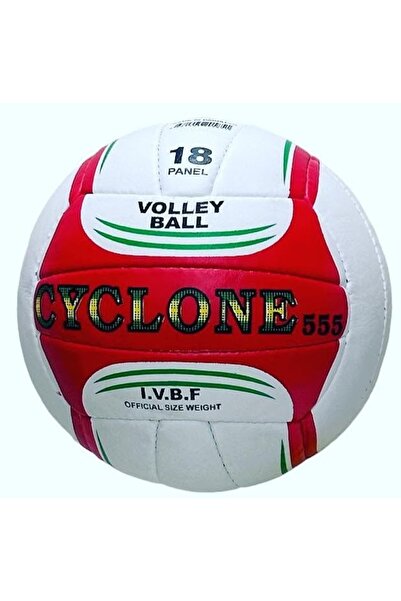 Mayo Denizi El Dikişli Voleybol Topu No 5 Cyclone 555 IVBF Boyutlarında 18 Pa...