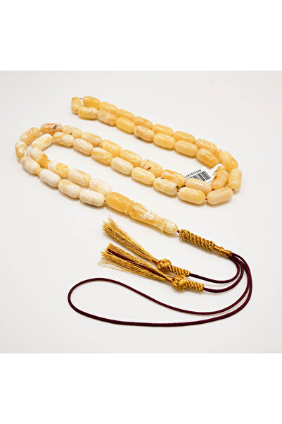 Generic Brand Kaliningrad Amber Shawaib Rosary – 45 Beads 17×8.5mm Barrel Pra...