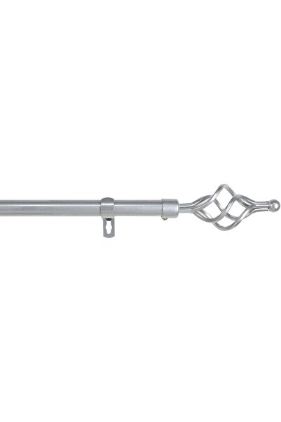 OEM Bară de perdea metalică telescopică reglabilă gri 120-210 cm
