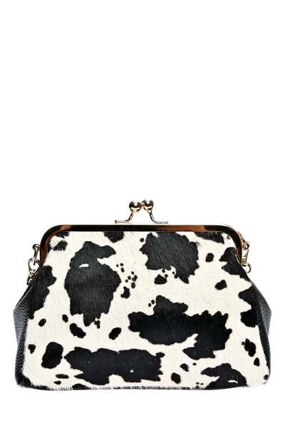 SimpleFind Luisa Vannini Geanta piele -Celina-Animal print,Geanta plic piele ...