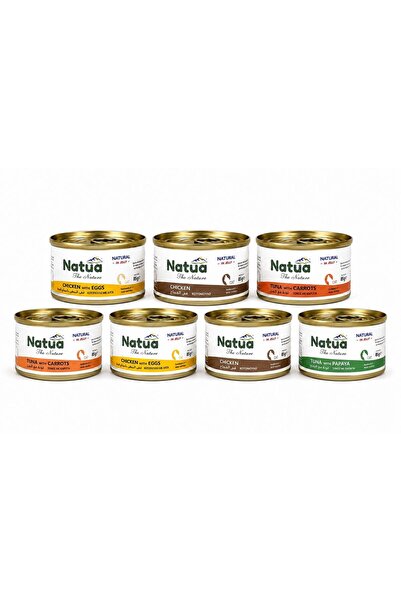 Natua ناتوا 7 معلبات قطط متنوعة 85 غ