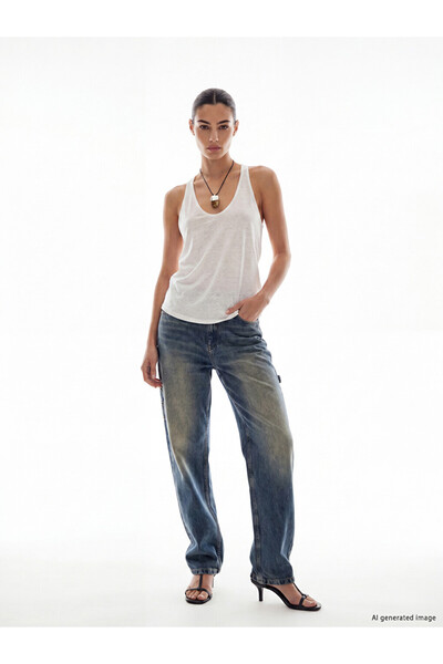 LC Waikiki Esvab • Modern & Distinctive Loose Fit Women's Jean Pants