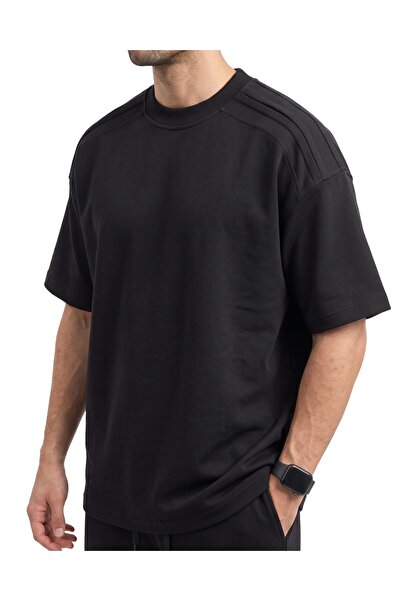 Future Fit No.22 Wear Men's Oversized Cotton Blend T-Shirt with Structured Sh...