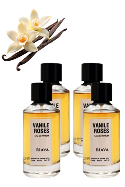 RIAVA 4 قطع عطر فانيل روزز 100 مل