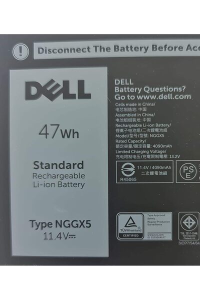 RedX Tech GGLIGHTS Dell Battery, 47WHR, 3 Cell, Lithium ION JY8D6, Battery, 0...