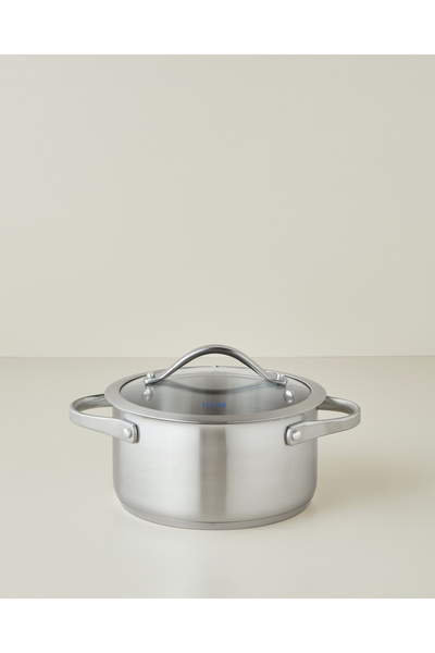Hecha Stainless Steel Deep Pot 20X10Cm Silver