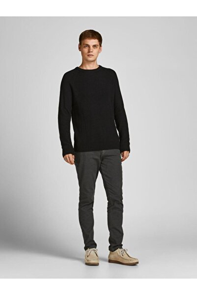 Jack & Jones Πλεκτό πουλόβερ "J&J" μαύρο